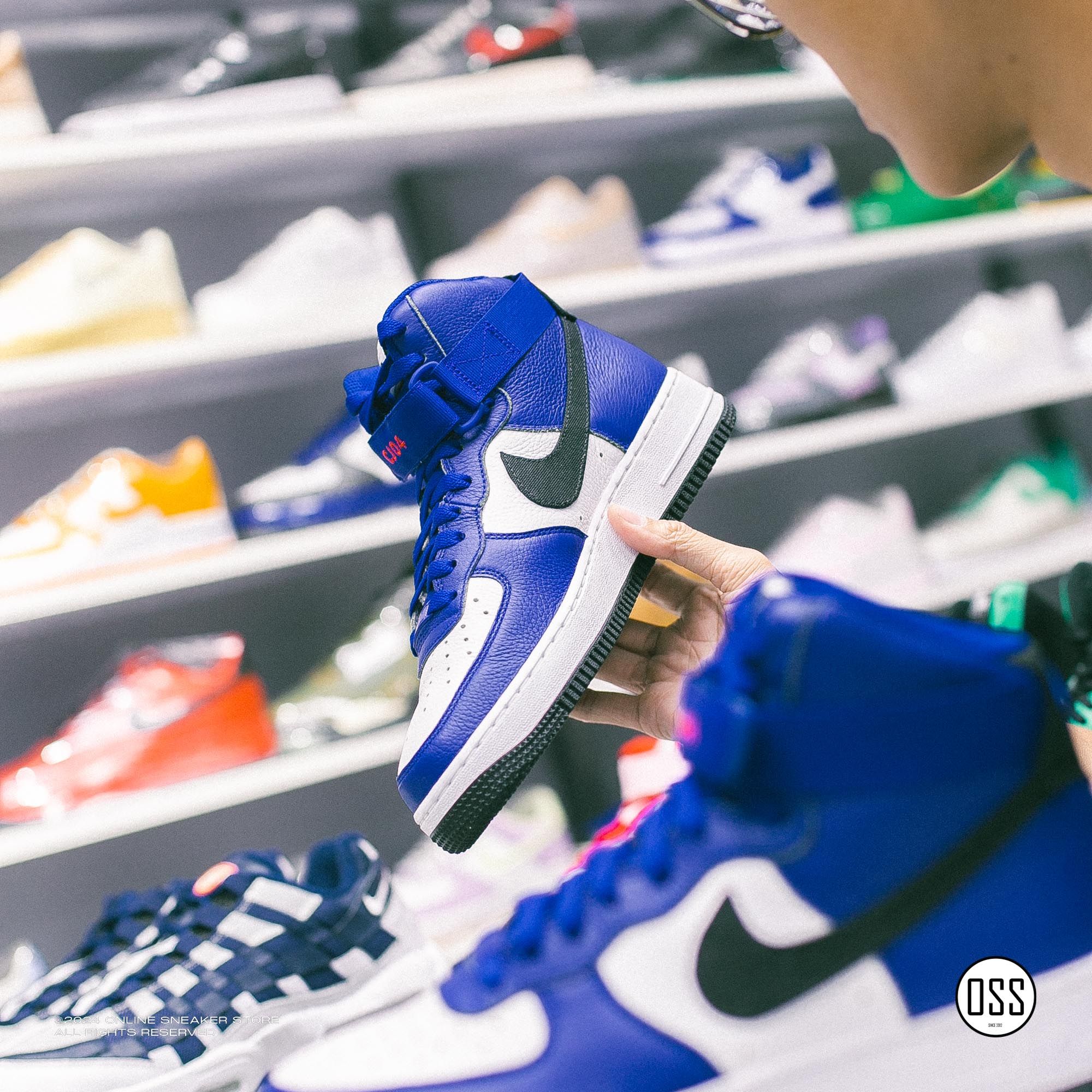  Nike Air Force 1 High By You - White Royal 