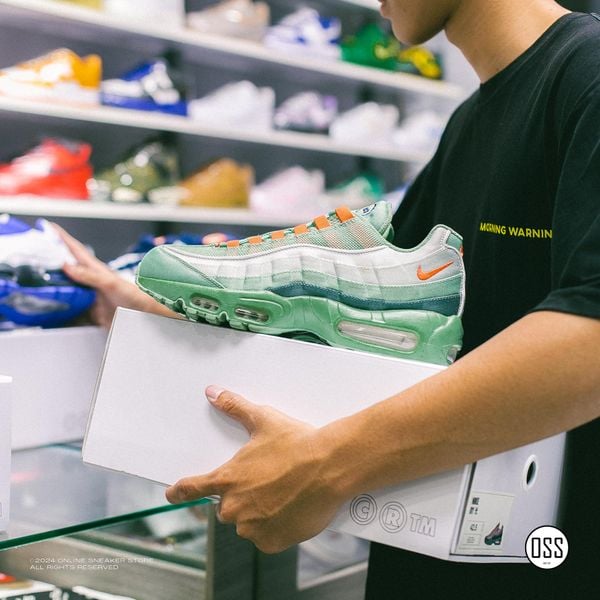  Nike Air Max 95 By You - Green / Grey / Orange 