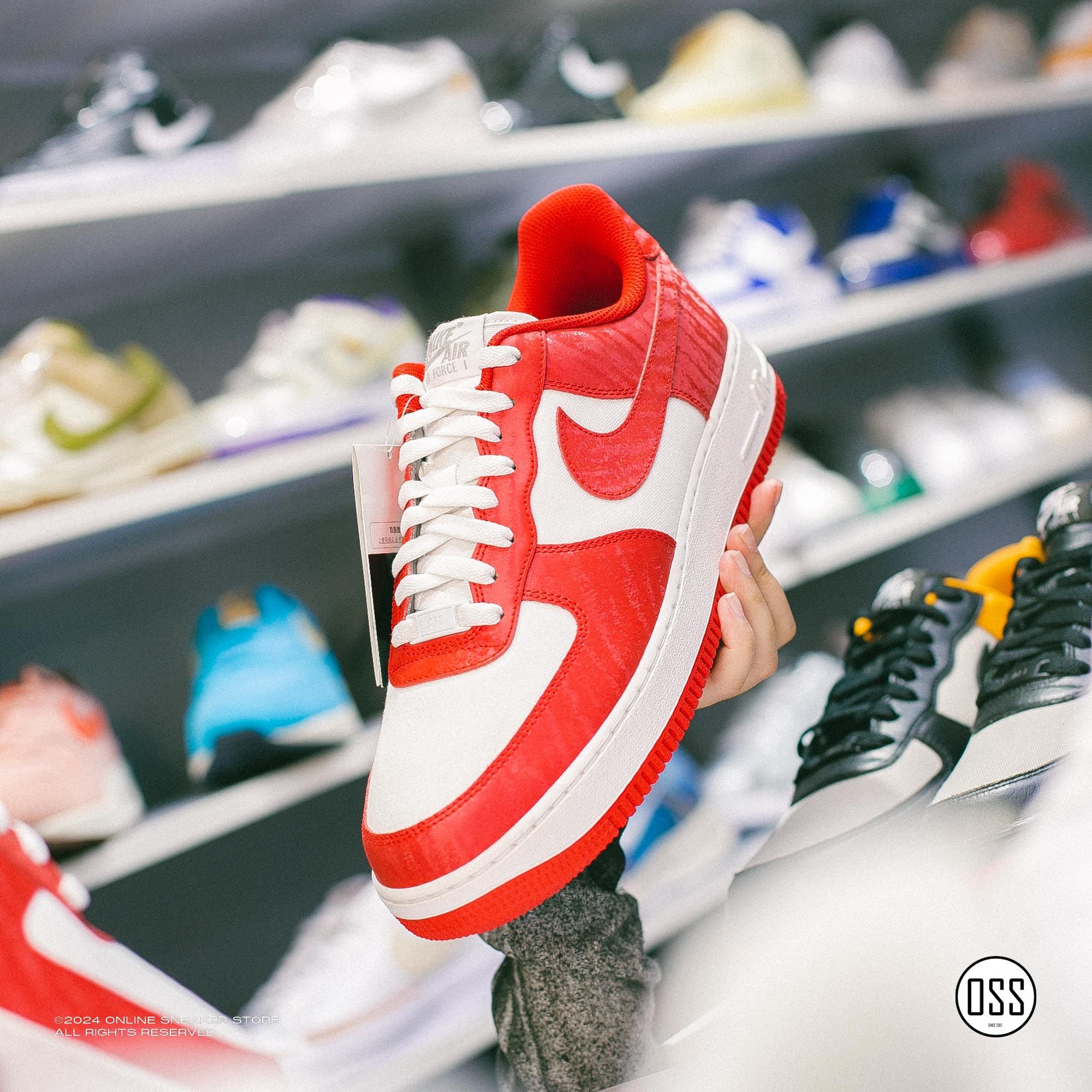  Nike Air Force 1 Low By You - Red / White 