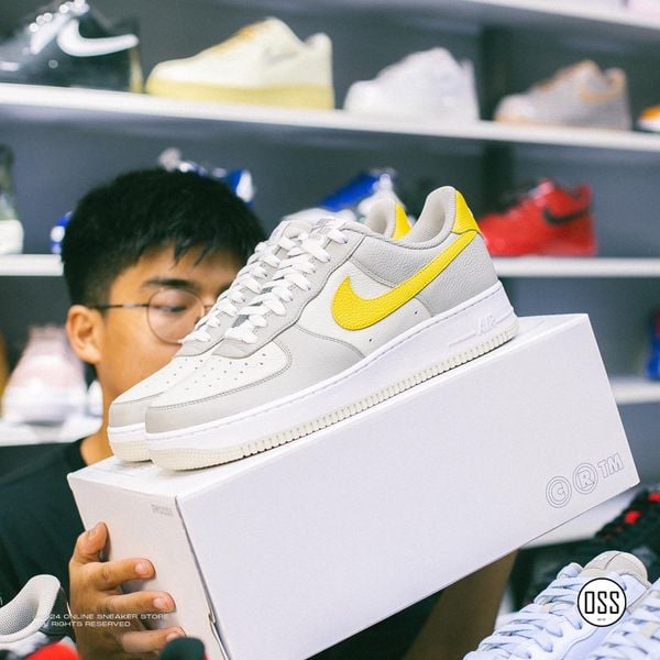  Nike Air Force 1 Low By You - Grey / Yellow 