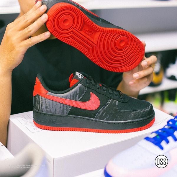  Nike Air Force 1 Low By You - Black / Red 