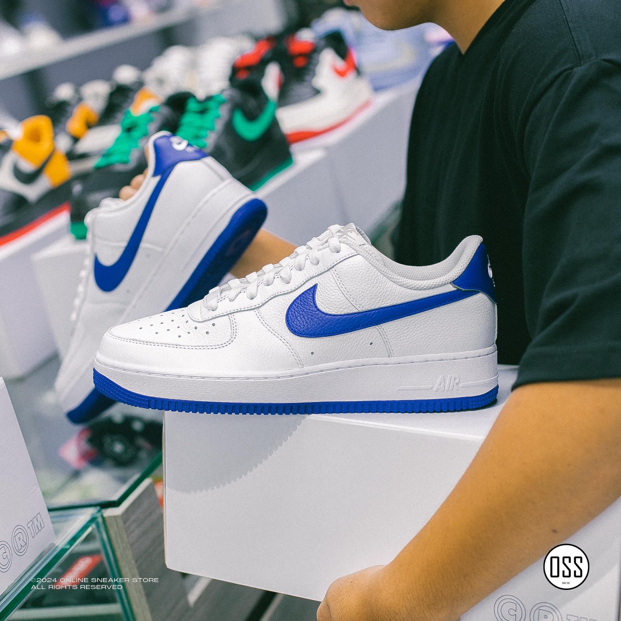  Nike Air Force 1 Low By You - White / Navy 