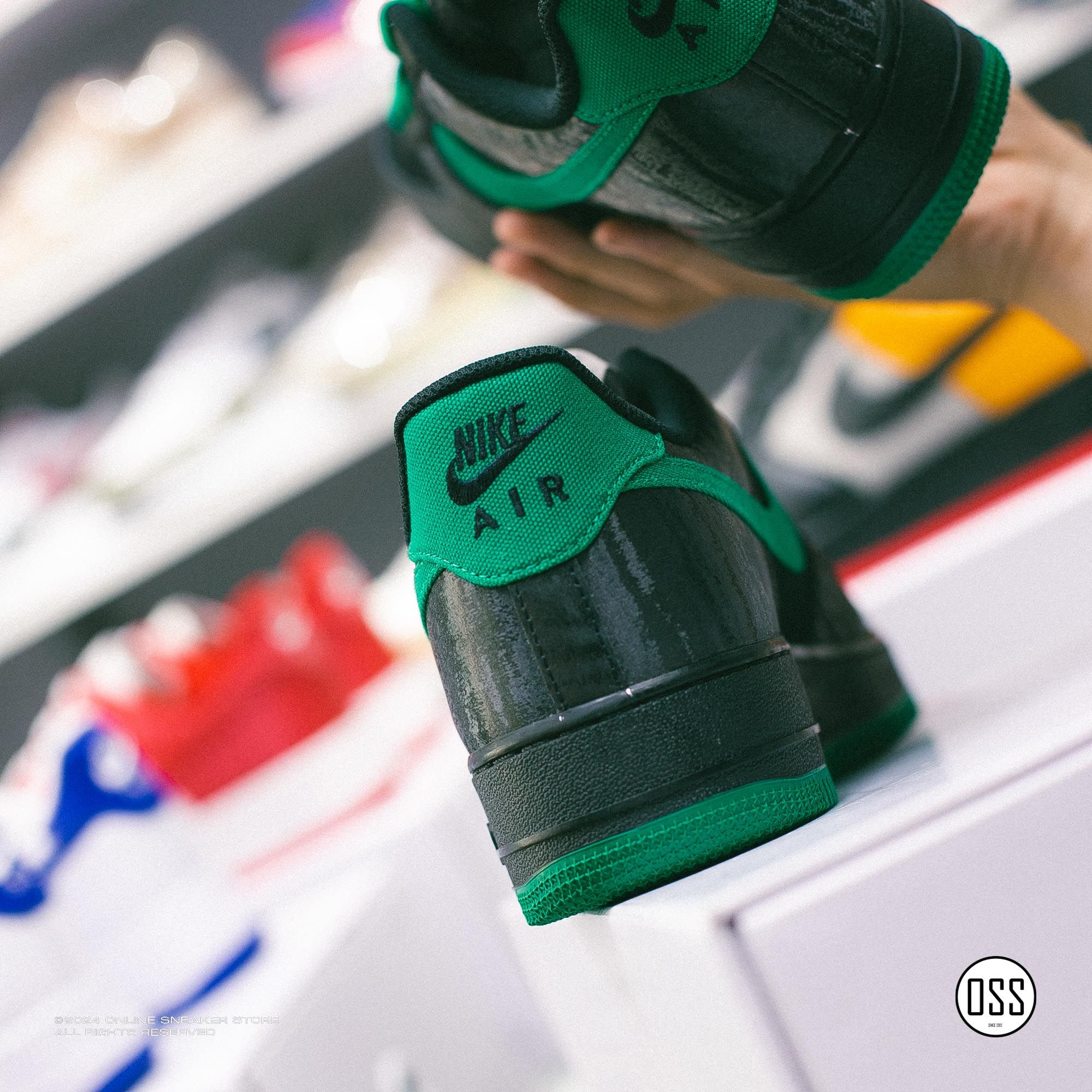  Nike Air Force 1 Low By You - Black / Green 