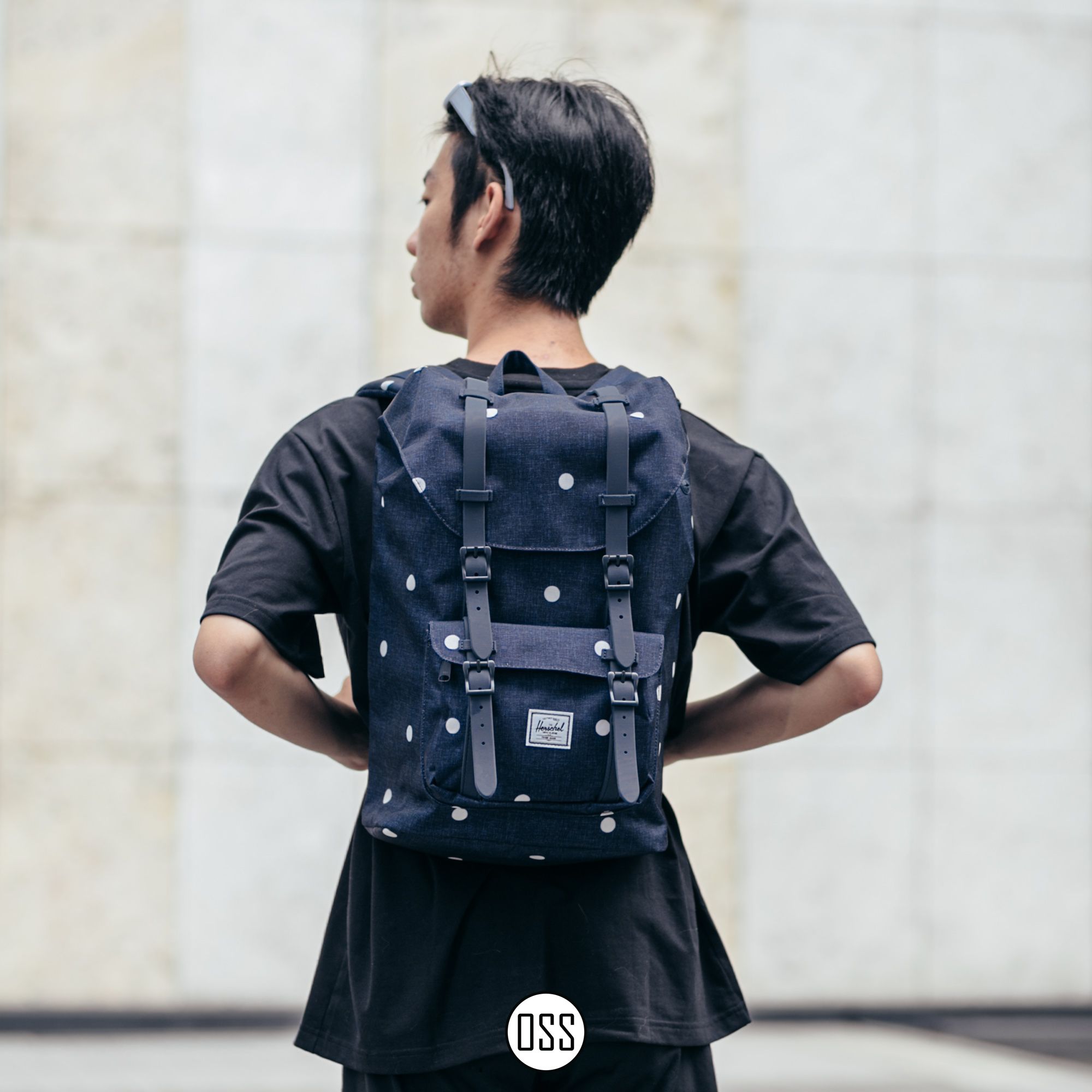  Herschel Little America | Mid-Volume - Polka Dot Crosshatch 