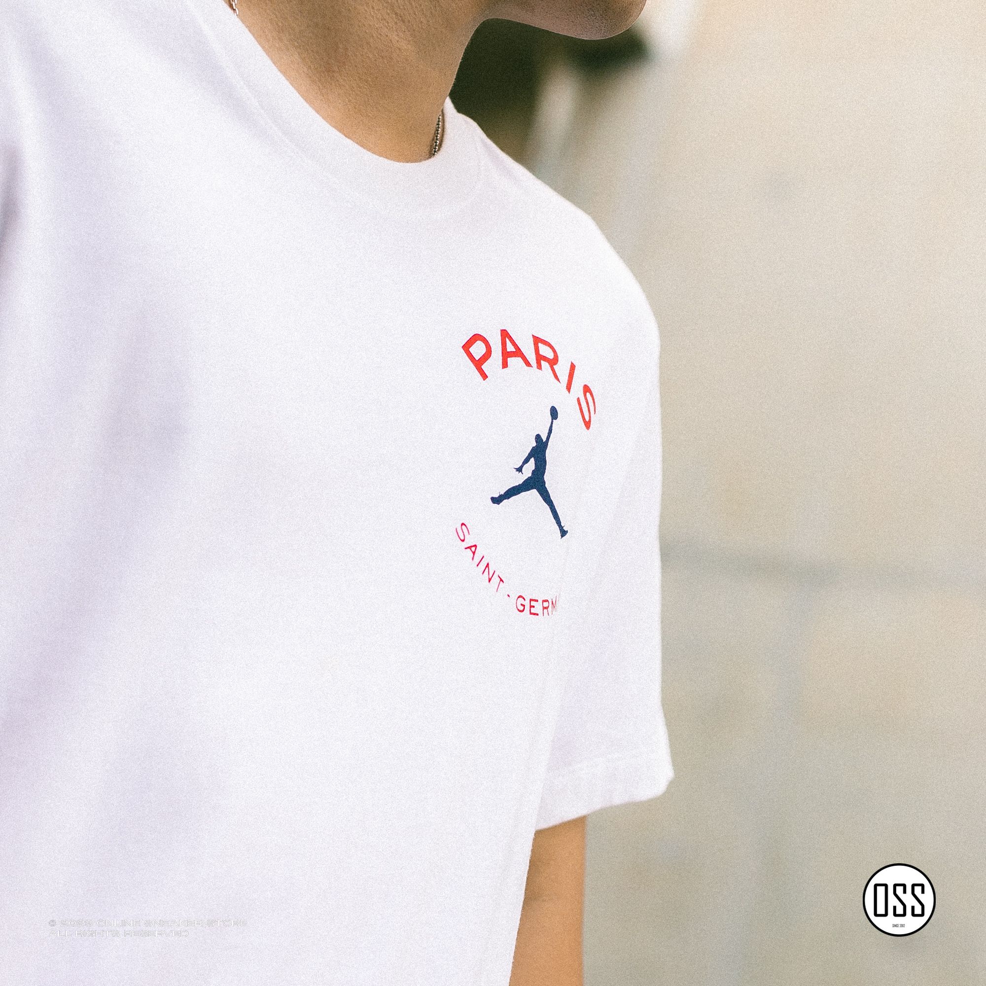  Paris Saint-German x Jordan Short-Sleeve T-Shirt - White 