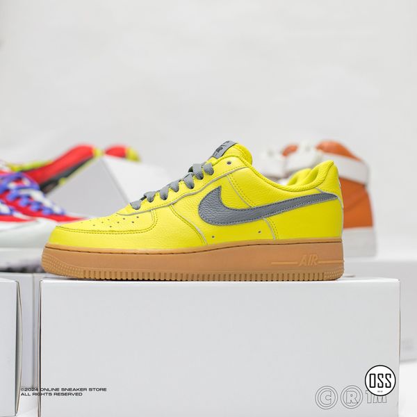  Nike Air Force 1 Low By You - Yellow / Grey / Gum 