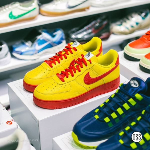  Nike Air Force 1 Low By You - Yellow / Red 