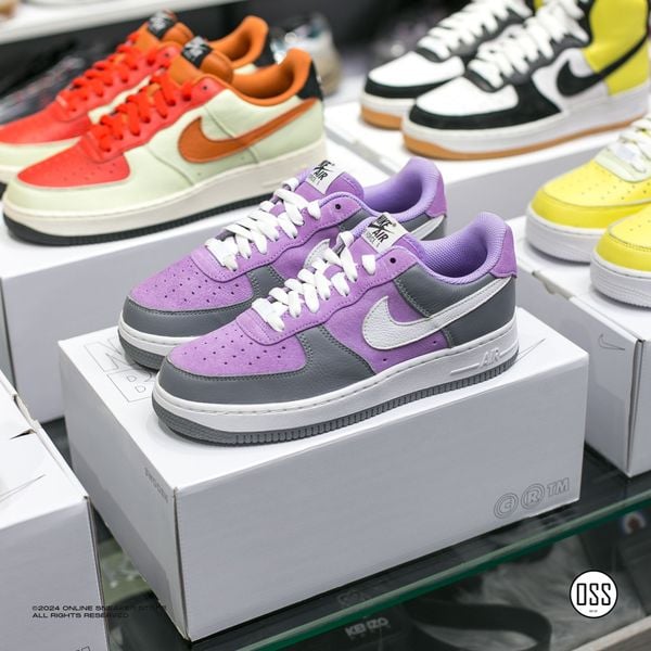  Nike Air Force 1 Low By You - Grey / Purple 