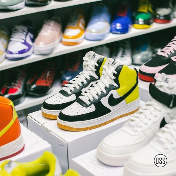  Nike Air Force 1 High By You - White / Black / Yellow 