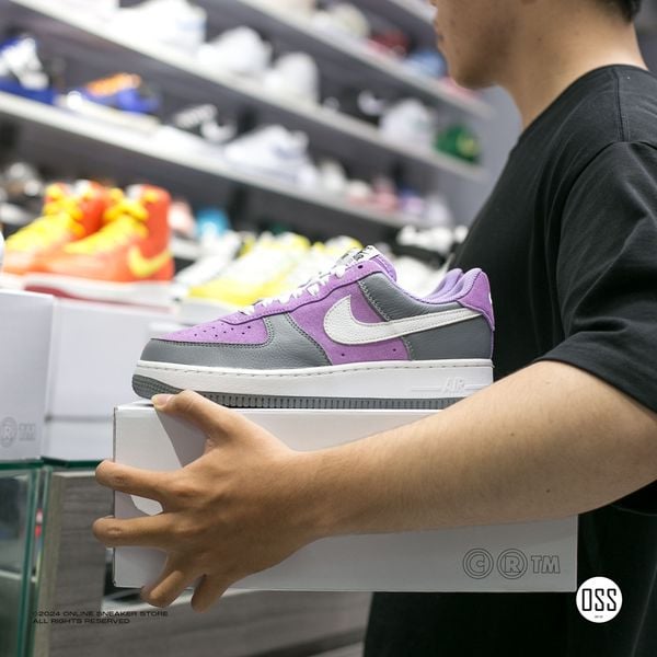  Nike Air Force 1 Low By You - Grey / Purple 