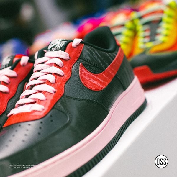  Nike Air Force 1 Low By You - Black / Red / Pink 
