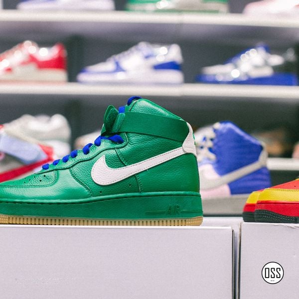  Nike Air Force 1 High By You - Green / White / Blue 