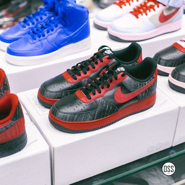  Nike Air Force 1 Low By You - Black / Red 