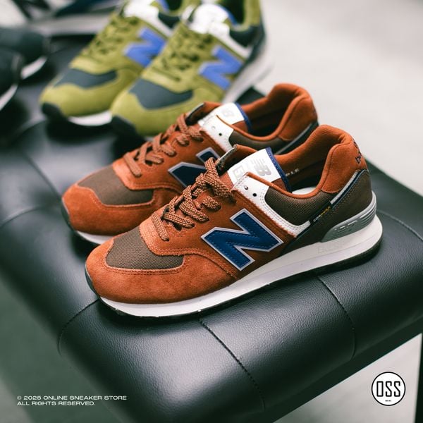  New Balance 574 - Orange / Navy 