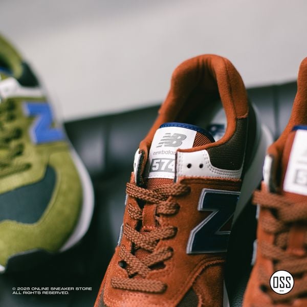  New Balance 574 - Orange / Navy 