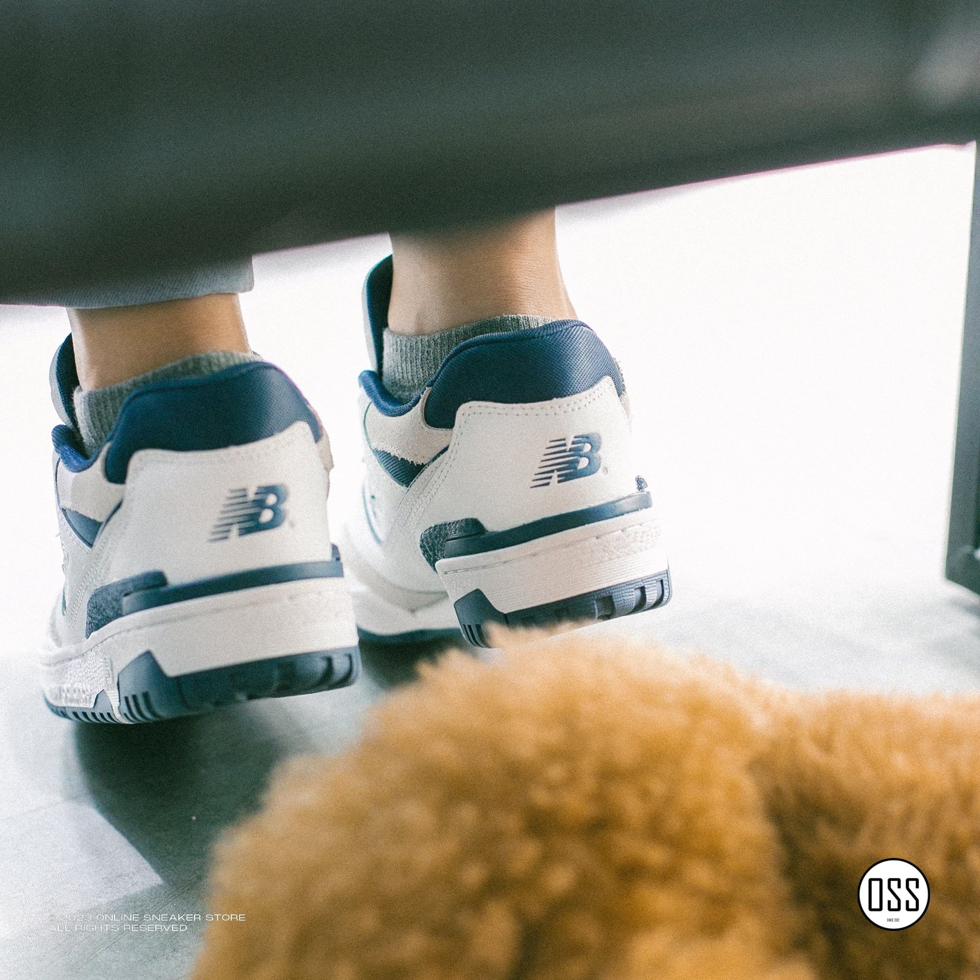  New Balance 550 - White / Vintage Indigo 