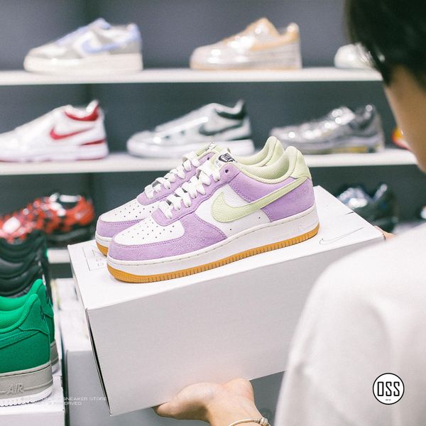  Nike Air Force 1 Low By You - Lilac Purple Suede 