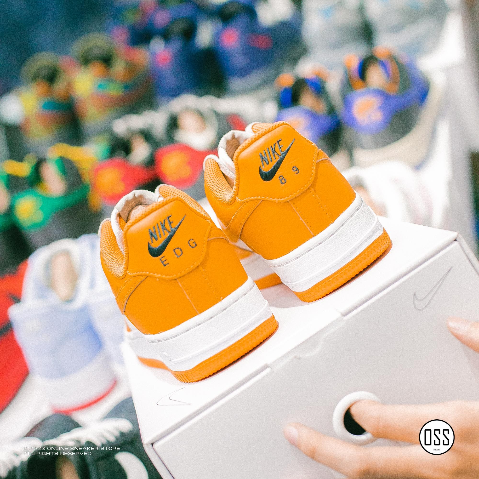  Nike Air Force 1 Low By You - Kumquat Leather / White 