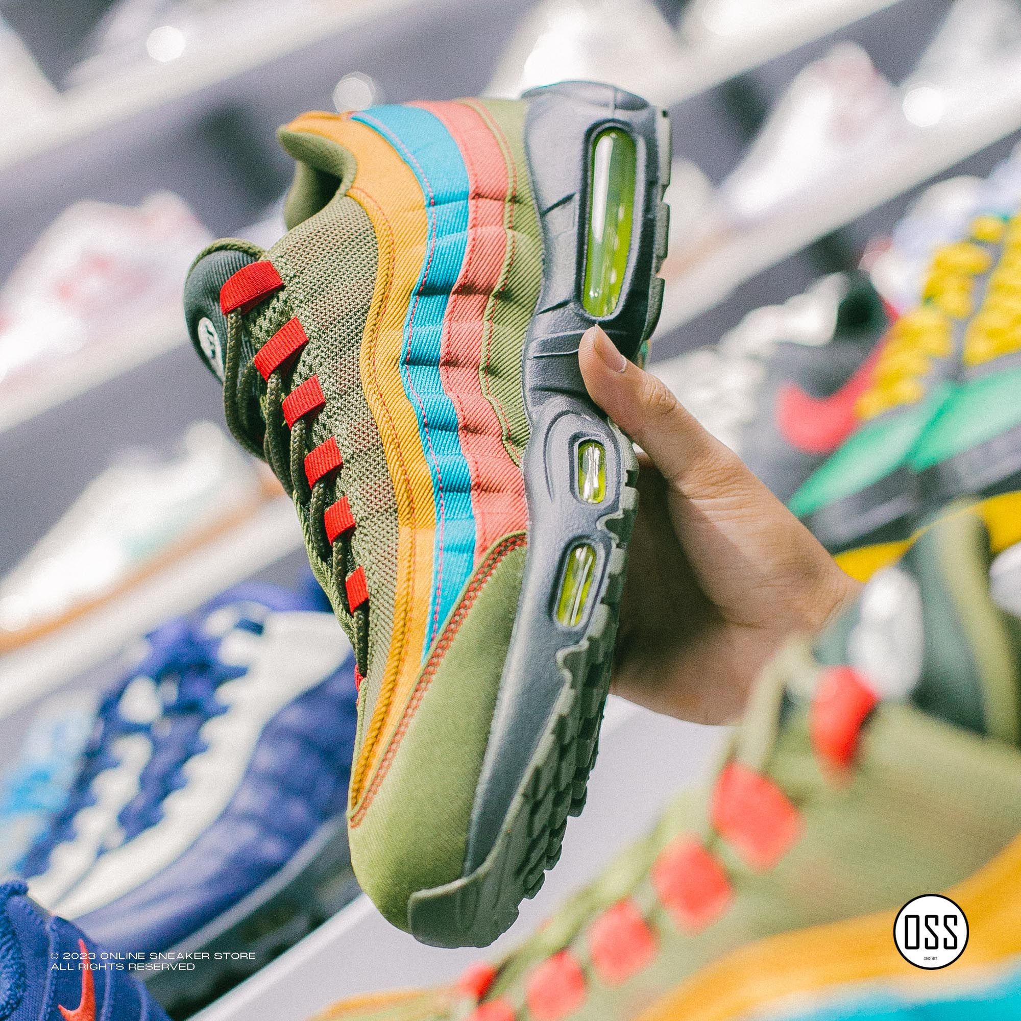  Nike Air Max 95 By You - Fade Twill / Medium Olive 