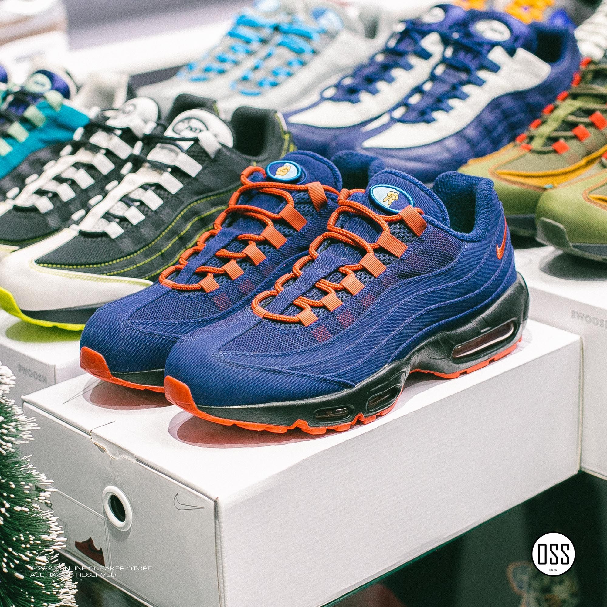  Nike Air Max 95 By You - Navy Twill / Turf Orange 