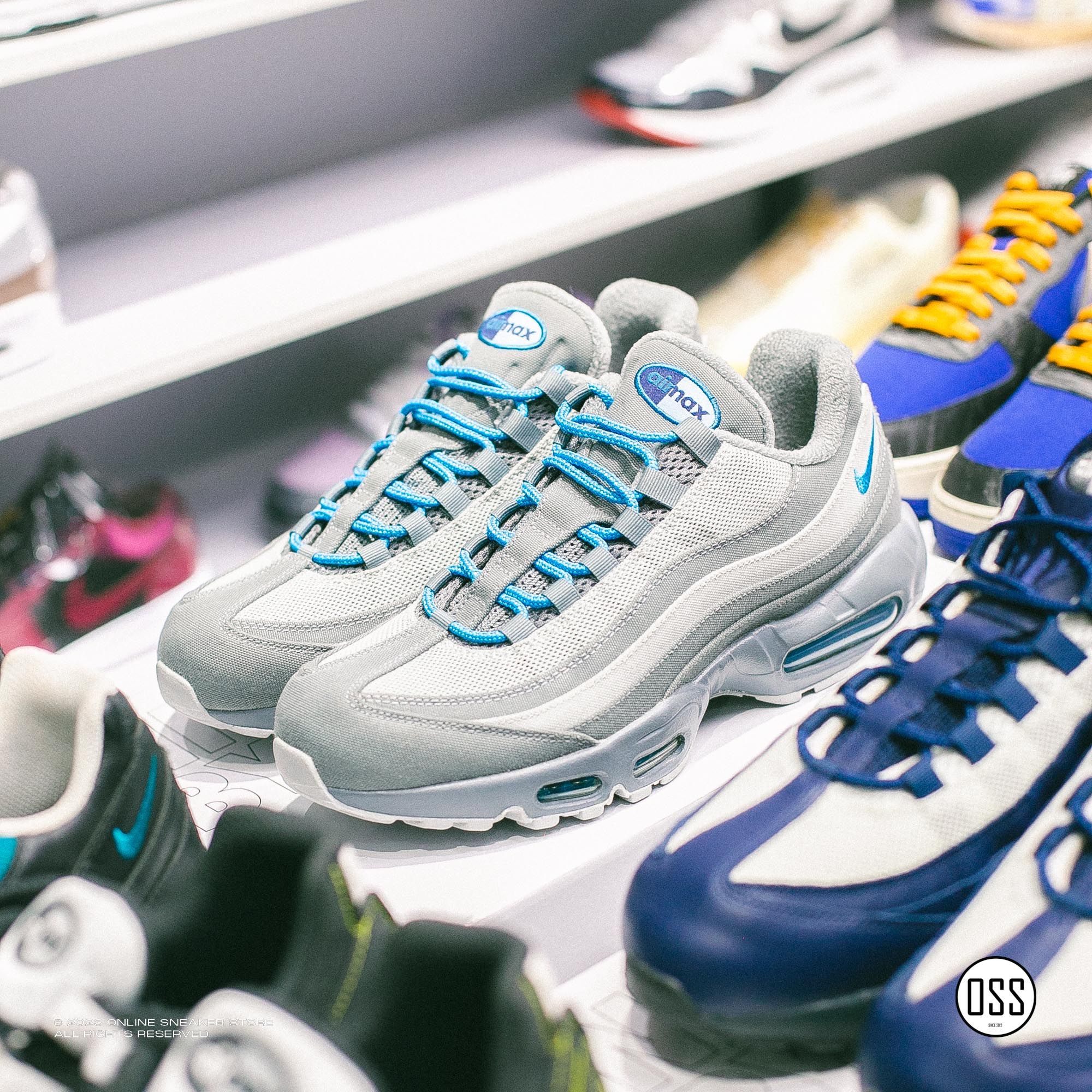  Nike Air Max 95 By You - Grey Twill / Blustery 