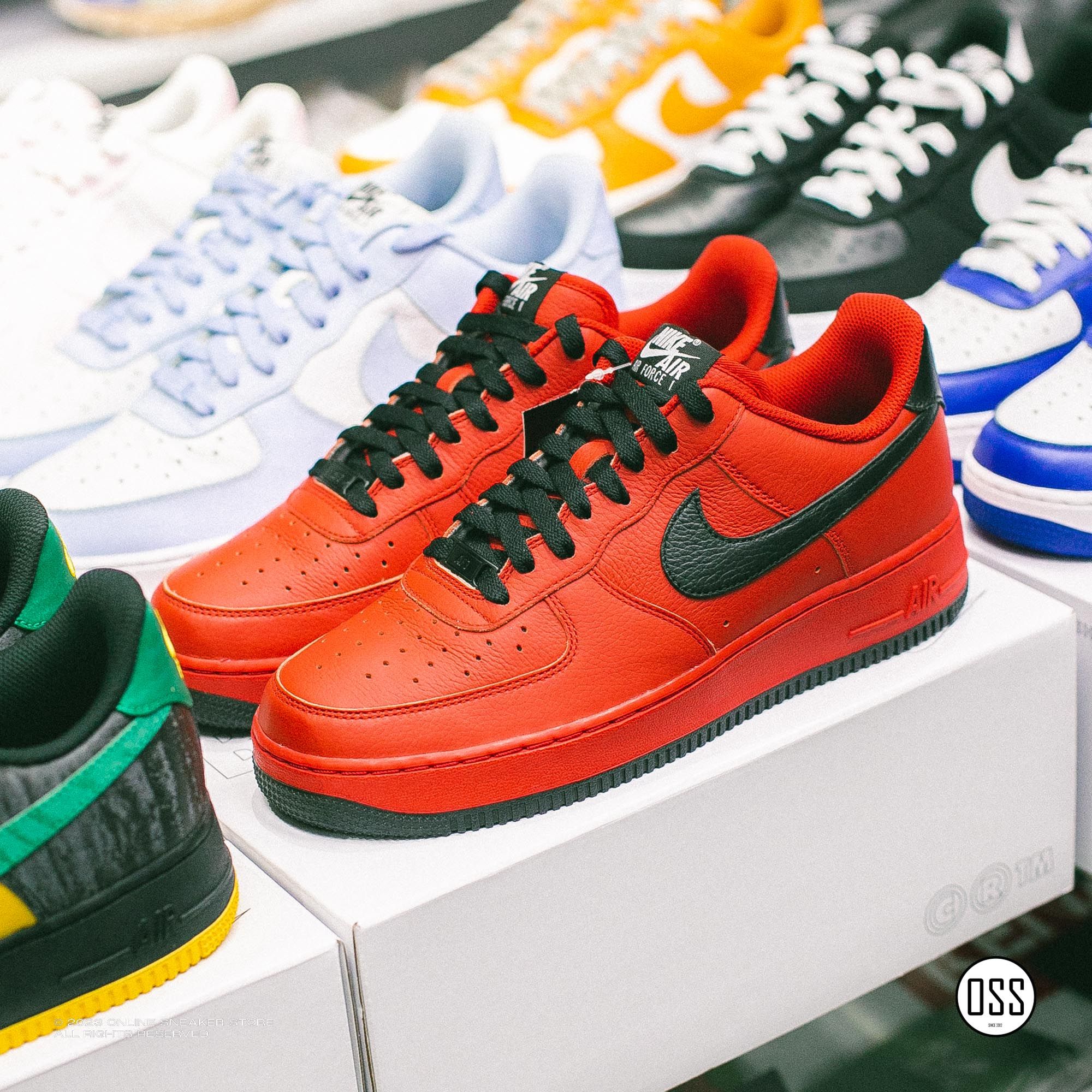 Nike Air Force 1 Low By You Sport Red Leather