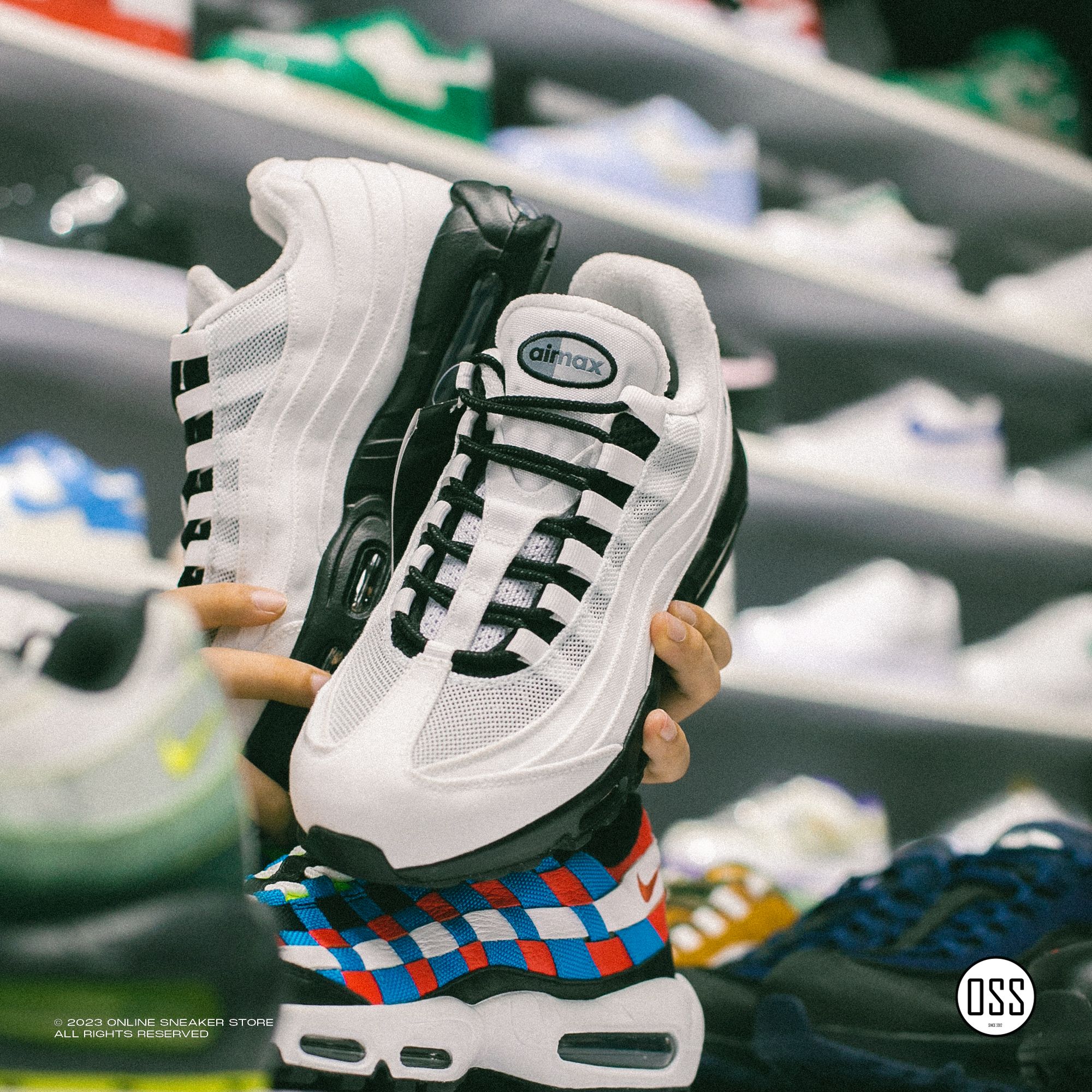  Nike Air Max 95 Unlocked On You - White / Black 