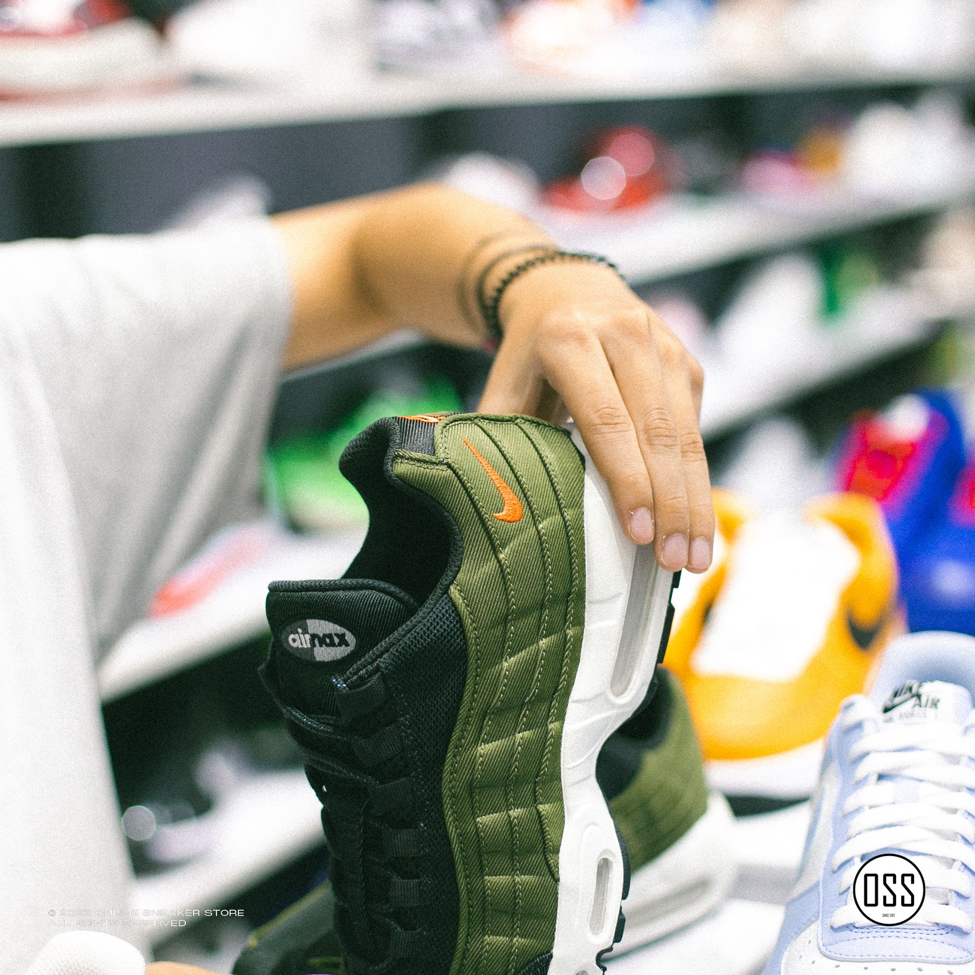  Nike Air Max 95 By You - Medium Olive / Black 