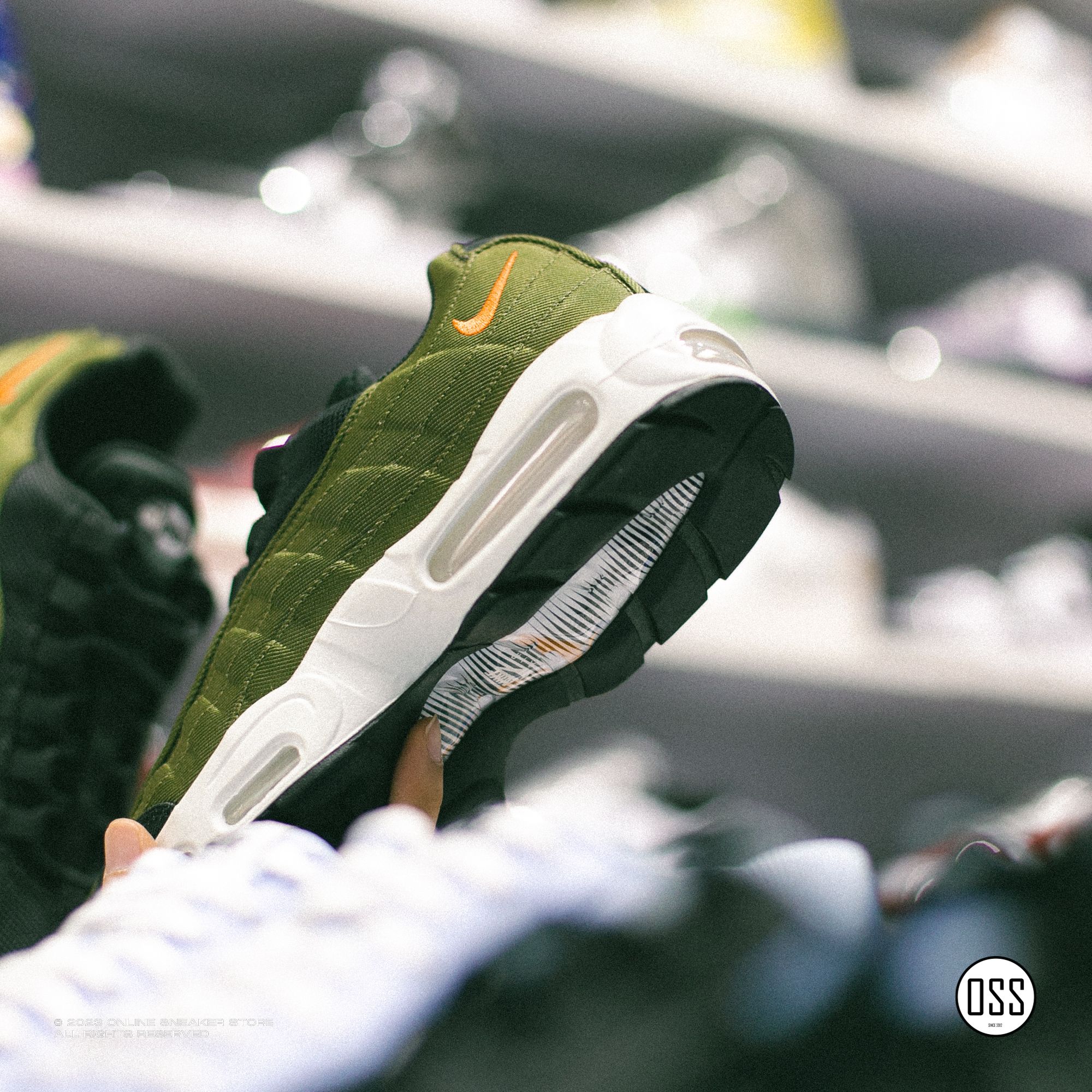 Air max clearance 95 stussy olive