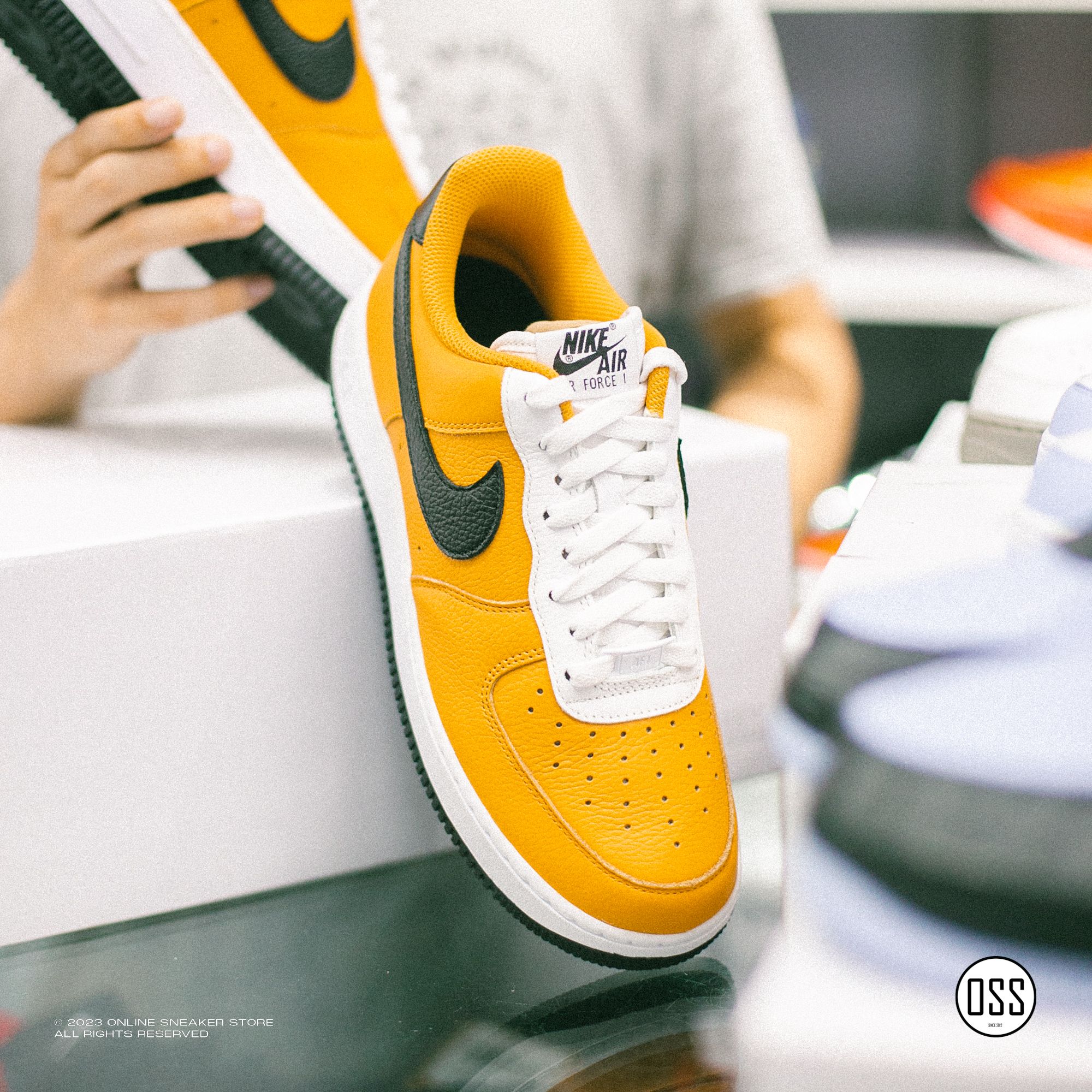  Nike Air Force 1 Low By You - Kumquat / Black 