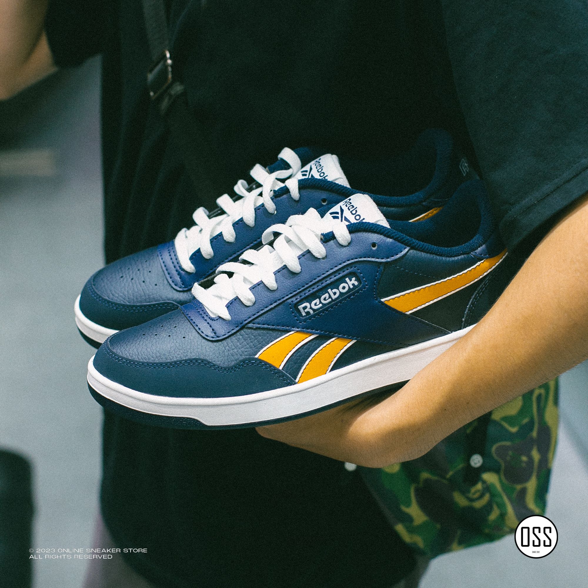  Reebok Court Advance - Midnight Navy / Yellow 