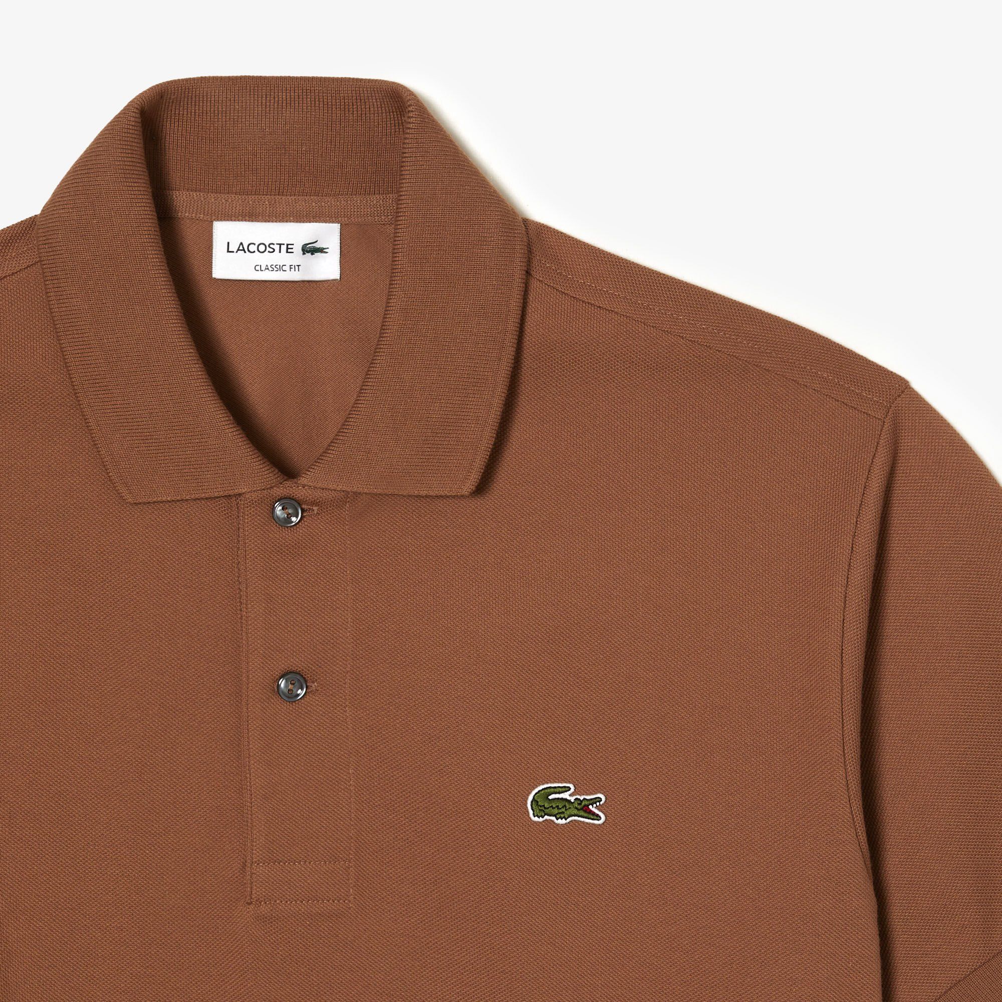  Lacoste Classic Fit L.12.12 Polo Shirt - Light Brown 