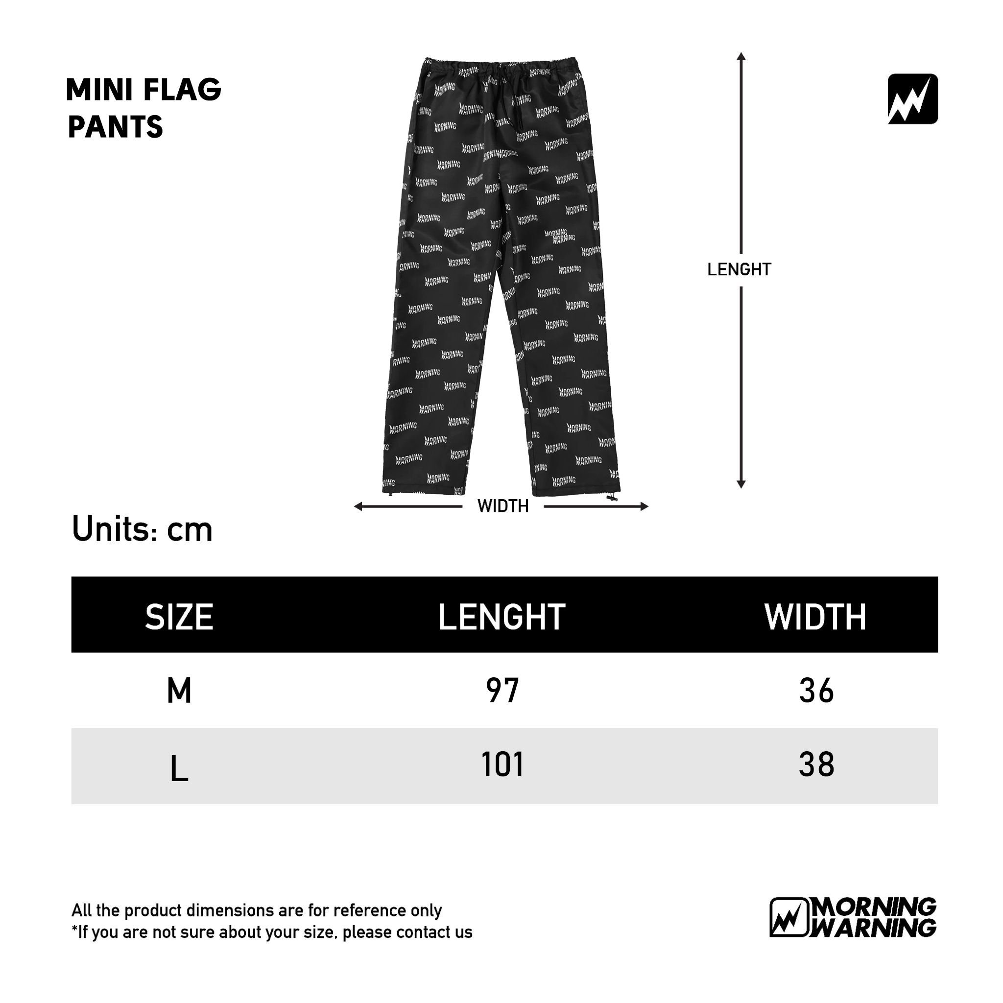  Mini Flag Track Pants - Black 