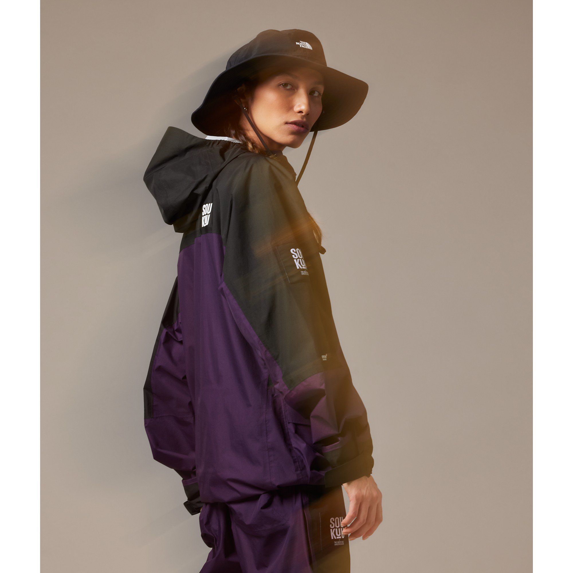  TNF x UNDERCOVER SOUKUU Hike Packable Mountain Light Shell Jacket - Purple 