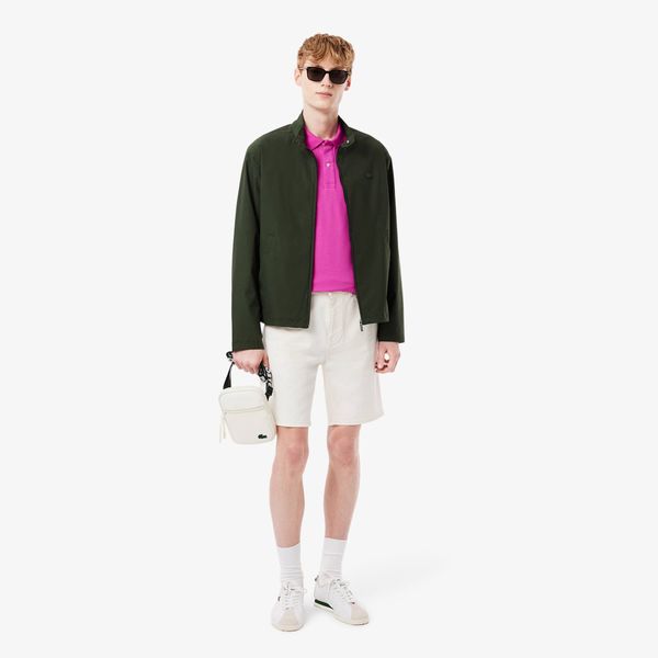  Lacoste LCST Slimline Petit Piqué Satchel Small - Beige 