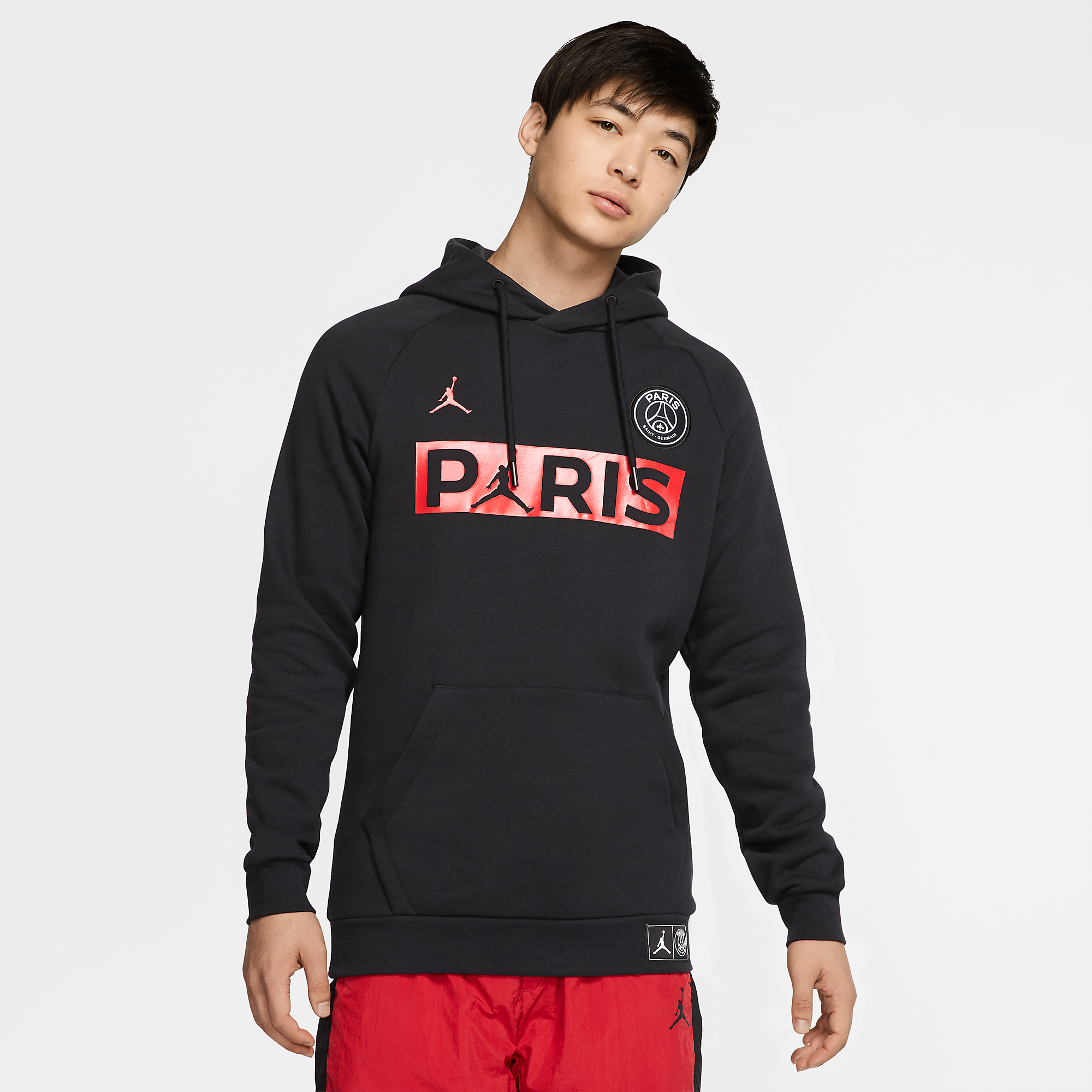 Paris Saint-Germain x Jordan Fleece Pullover Hoodie - Black – Online  Sneaker Store