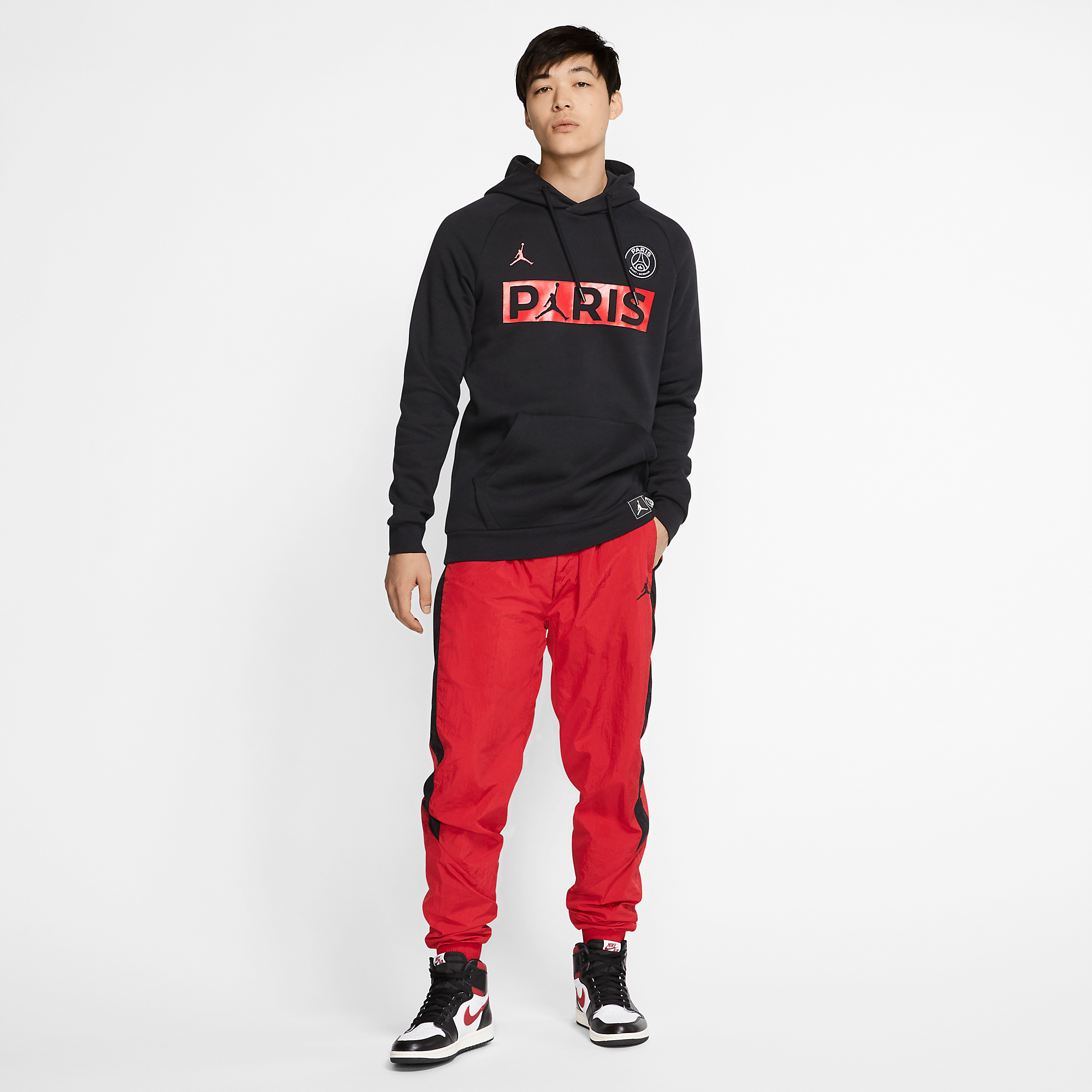 Paris Saint-Germain x Jordan Fleece Pullover Hoodie - Black – Online  Sneaker Store