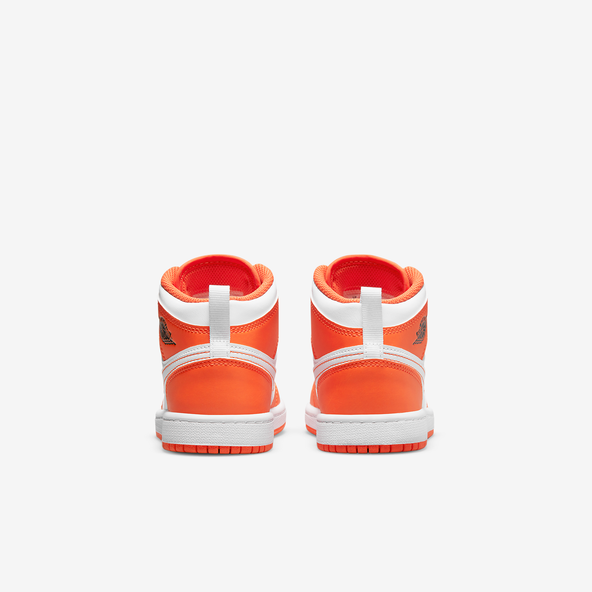  Air Jordan 1 Mid Kid - Electro Orange 
