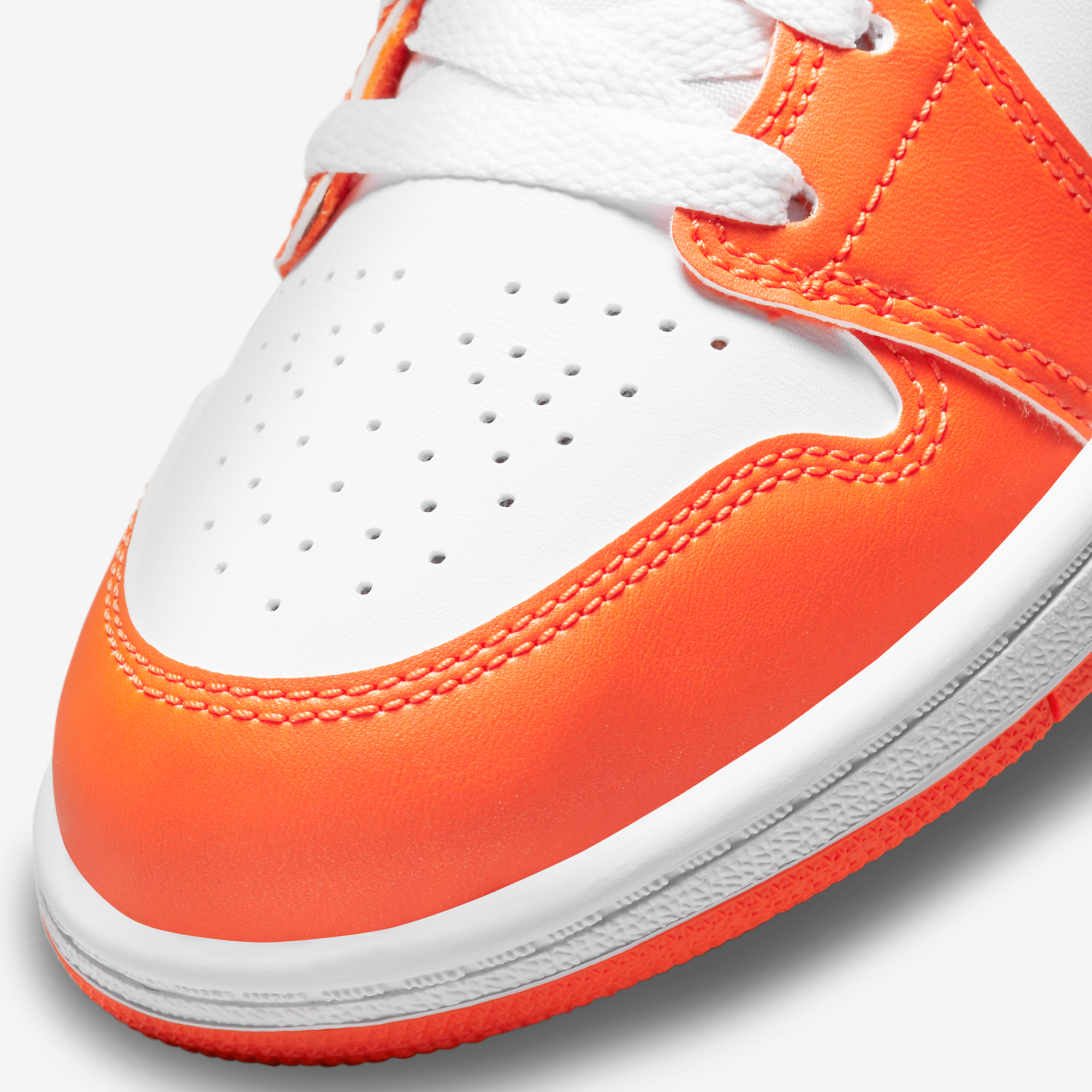  Air Jordan 1 Mid Kid - Electro Orange 