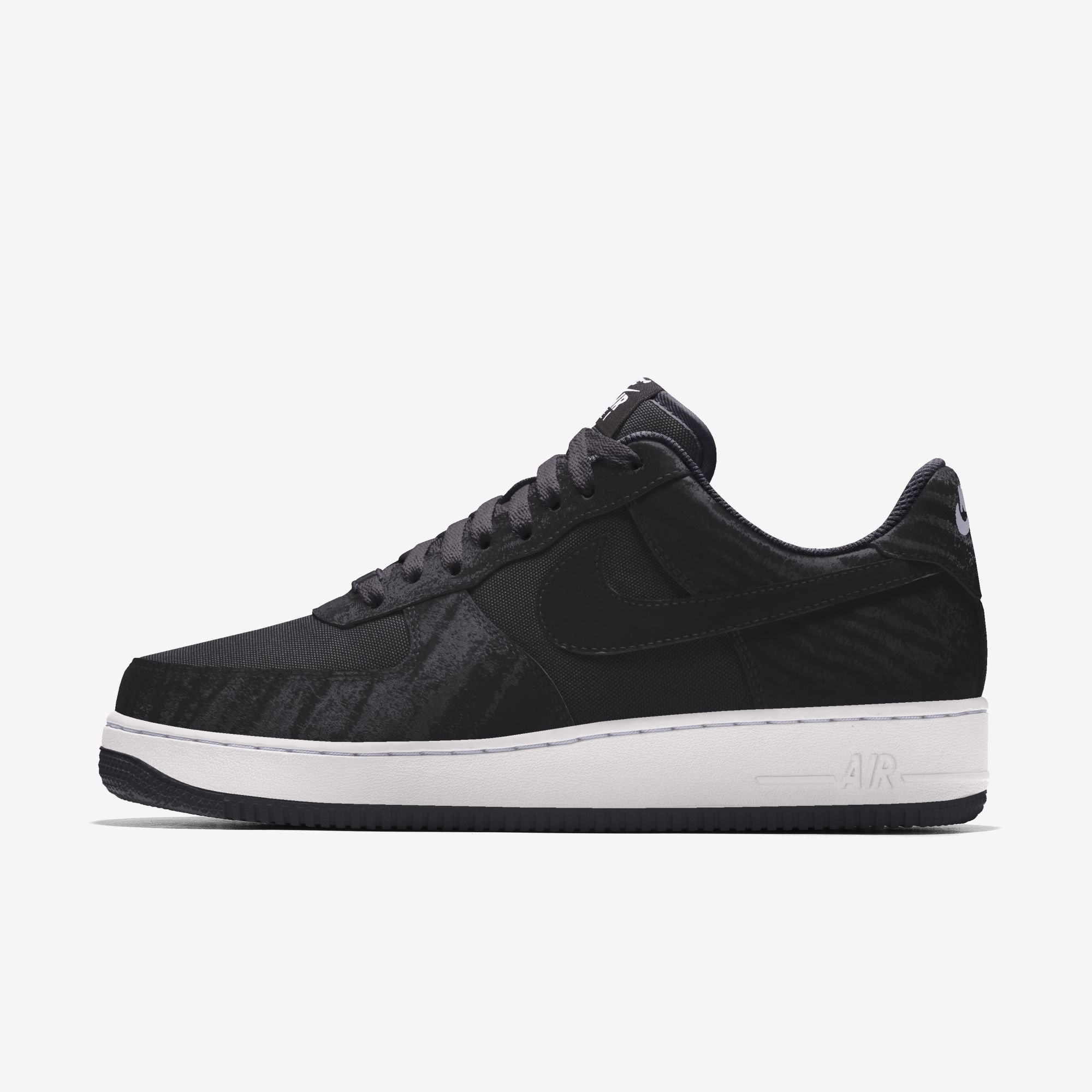 Nike Air Force 1 Low By You - Black Satin / Black Canvas – Online ...