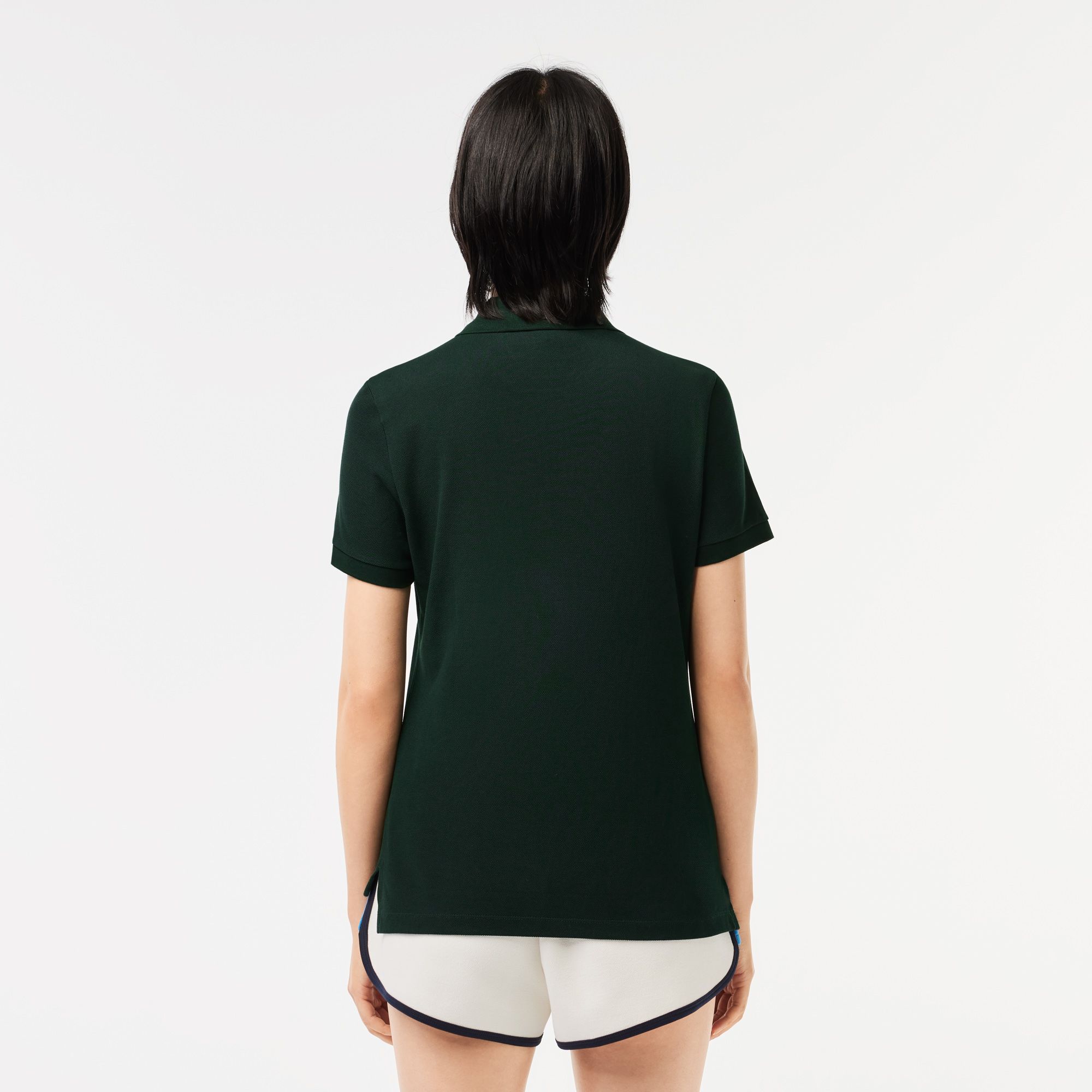  Lacoste Women's Regular Fit Soft Cotton Petit Piqué Polo Shirt - Forest Green 