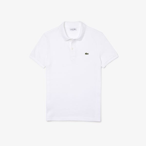  Lacoste Slim Fit Petit Piqué Polo Shirt - White 