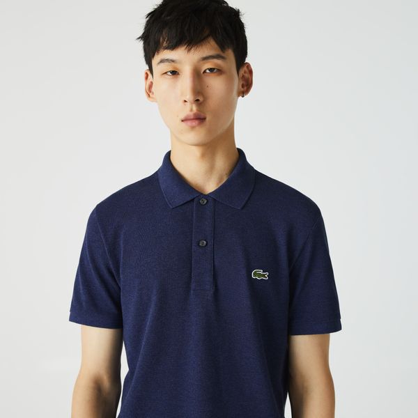  Lacoste Slim Fit Petit Piqué Polo Shirt - Navy Melange 