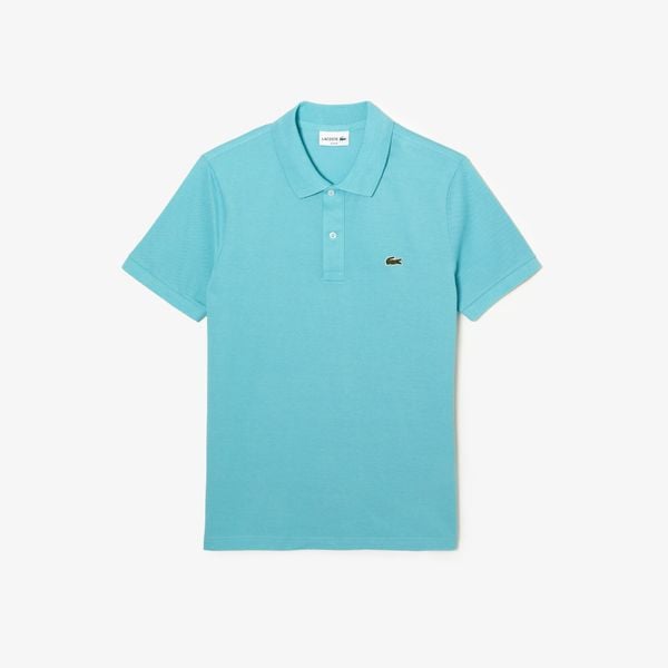  Lacoste Slim Fit Petit Piqué Polo Shirt - Light Turquoise 