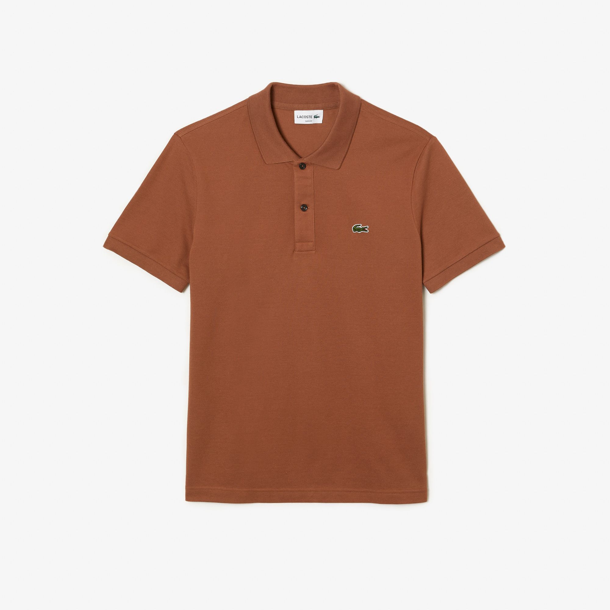  Lacoste Original L.12.12 Slim Fit Petit Piqué Polo - Brown 