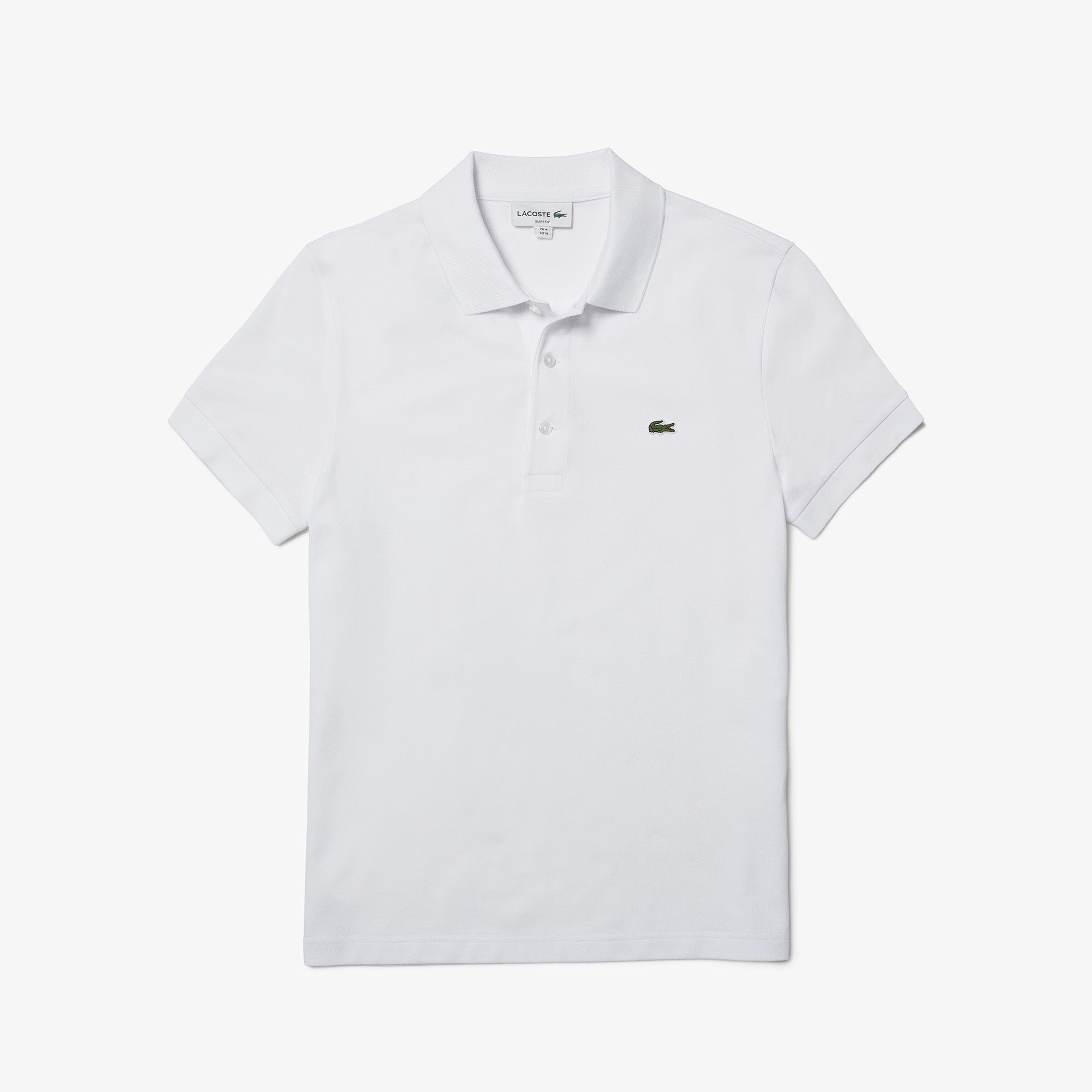  Lacoste Slim Fit Stretch Cotton Piqué Polo - White 