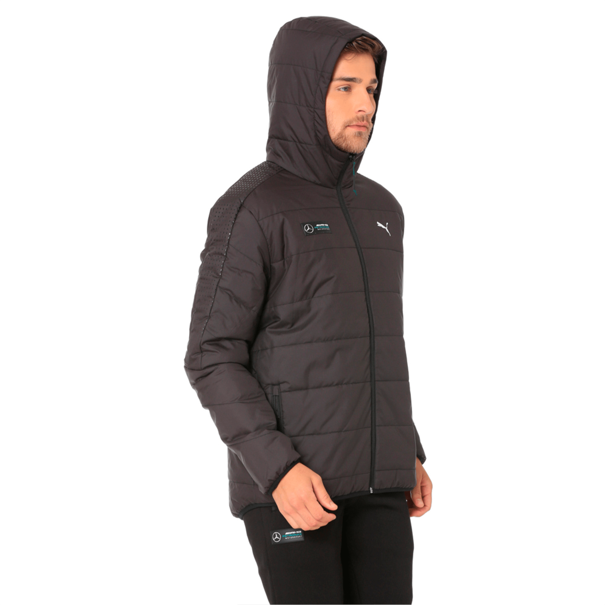  Mercedes AMG Petronas T7 Lightweight Padded Jacket - Black 