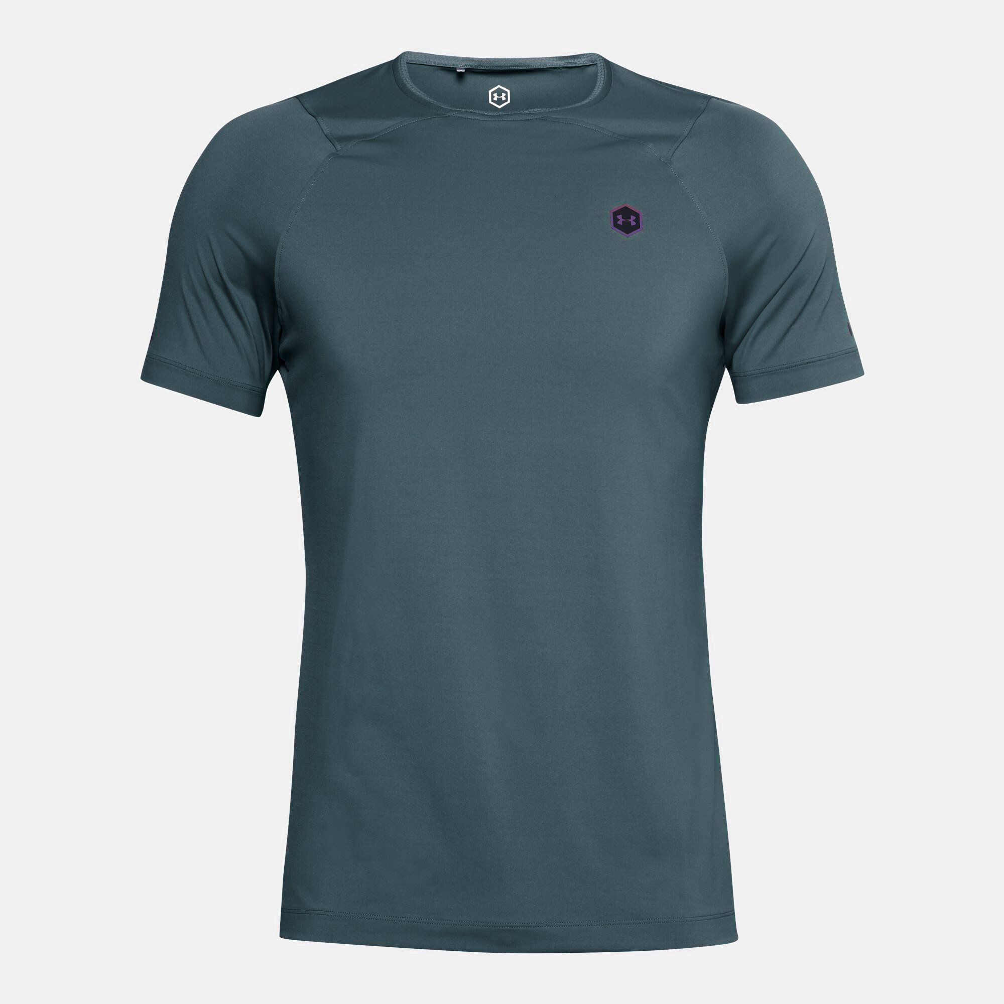  Under Armour RUSH™ HeatGear® Fitted Short Sleeve - Blue 