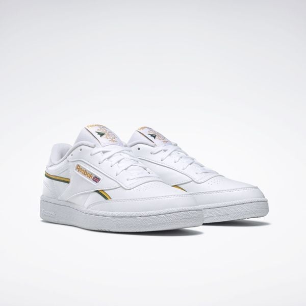  Reebok Club C 85 Vegan - Collegiate Gold / Dark Green 