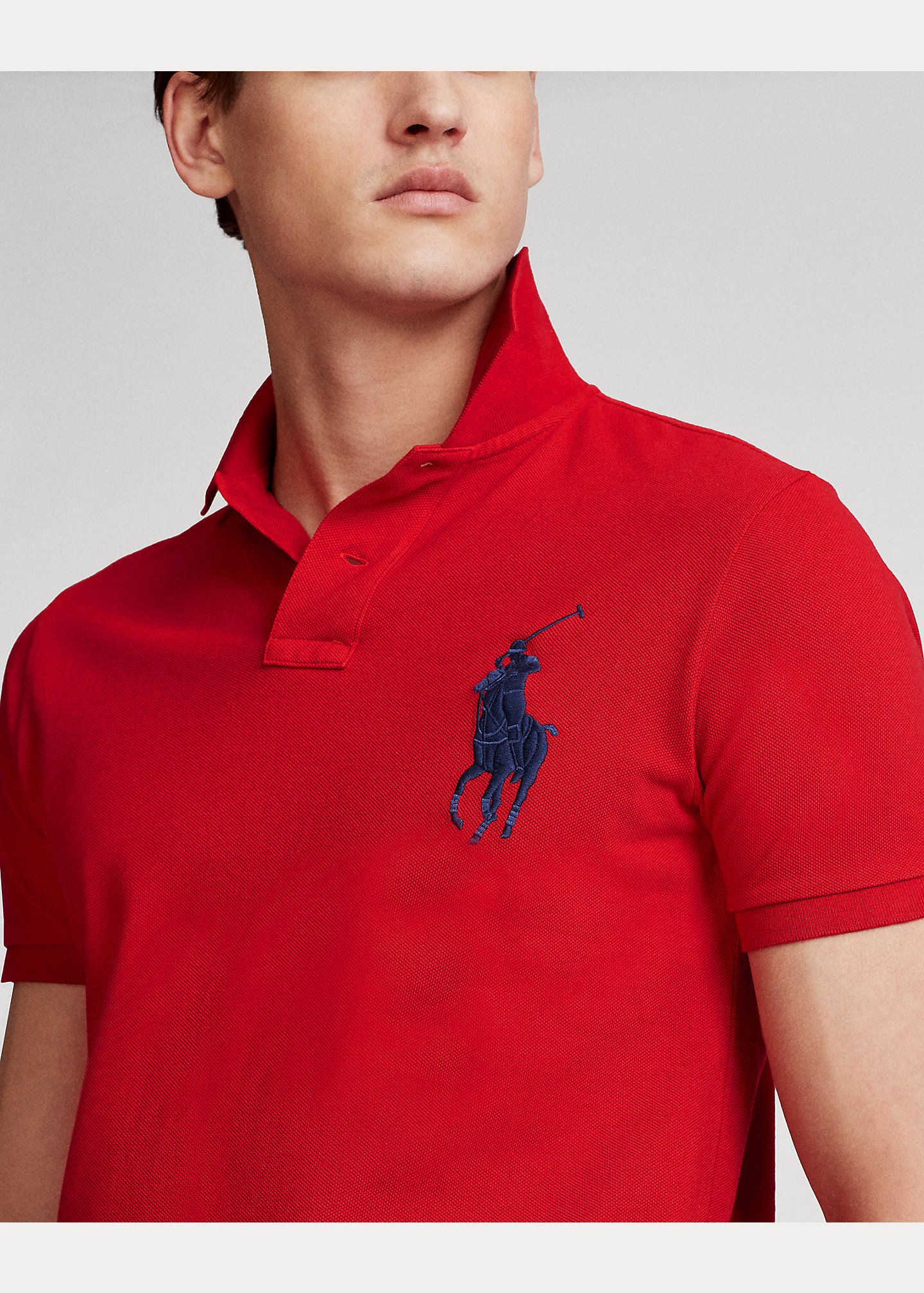 Ralph Lauren Big Pony Mesh Polo Shirt - Red (Custom Slim) – Online Sneaker  Store